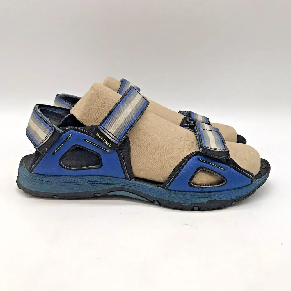 Merrell Hydro Blaze Hook & Loop Sandals Boy's 5M Women's 5.5 Blue Water Shoes